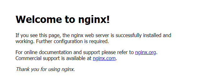 访问Nginx页面